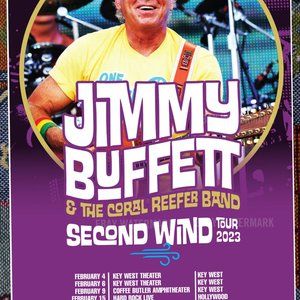 Jimmy Buffett Final 2023 Tour poster Parrot Head Rare